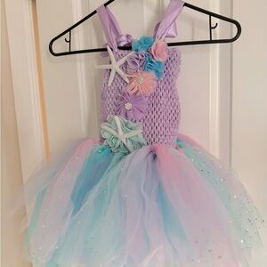 Toddler mermaid tutu dress/costume 3t-4t